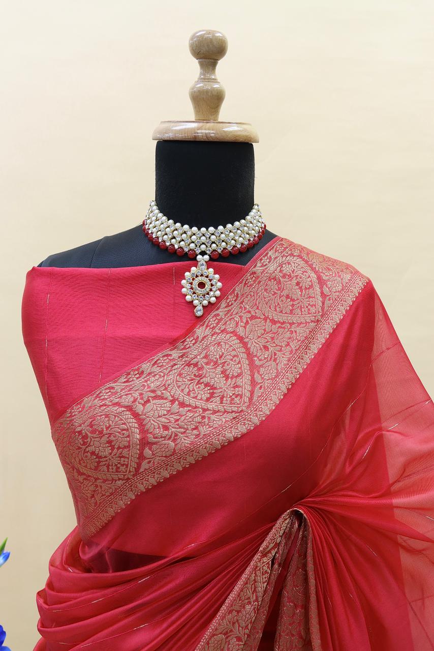 Df 110 Banarasi Soft Organza Silk Saree Catalog
